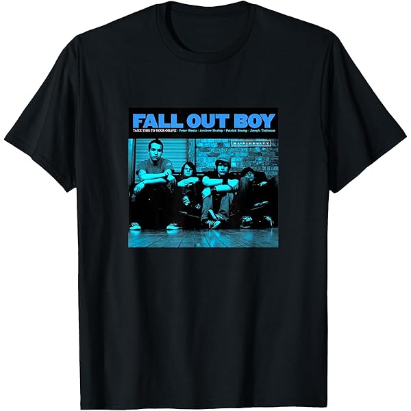 Fall Out Boy イラスト Tシャツ Lサイズ ブラック Rockoff Fall Out Boy Unisex T-Shirt: Punk Scratch, Black